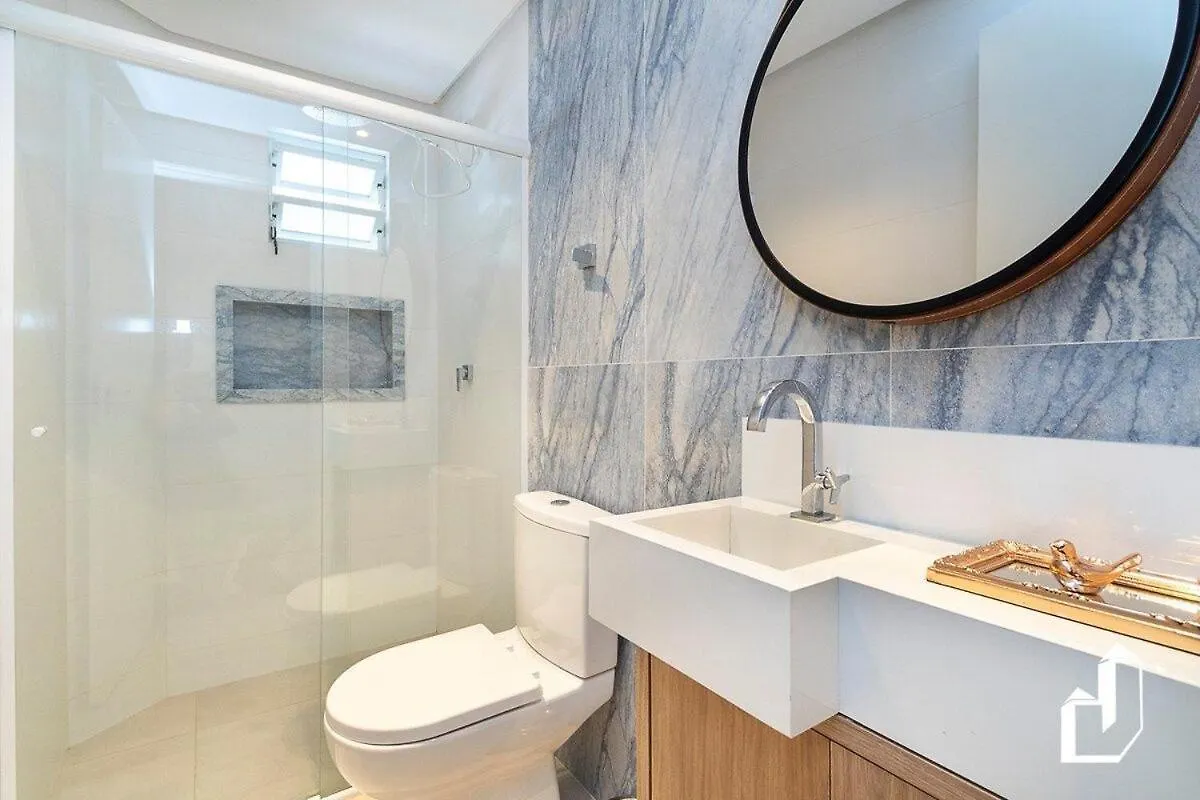 Apartmán Residencial Guilhermina A Beira-Mar Com 02 Suites Bombinhas Brazílie